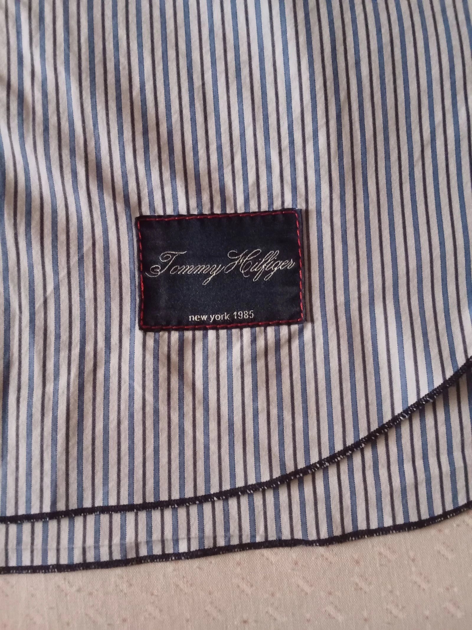 Camisa de homem riscas azuis e brancas tamanho XL nova 100% algodão – photo 15